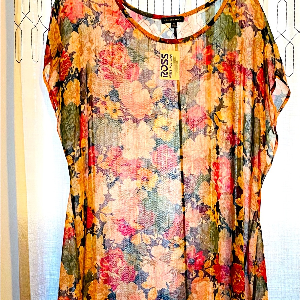 Sheer floral top